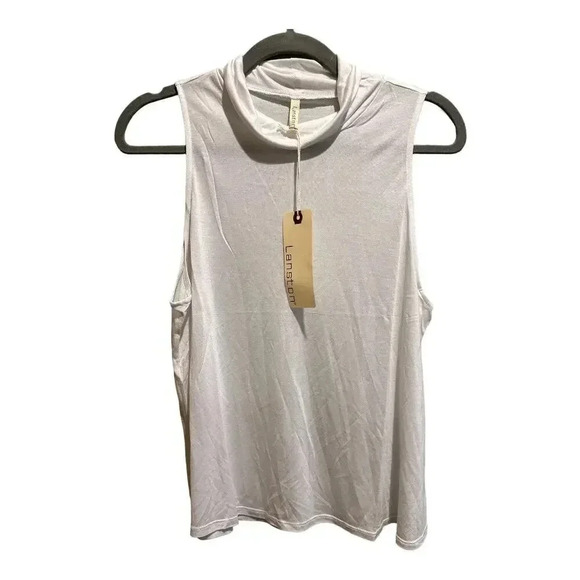 NWT Lanston Turtle Neck Tank Top - Picture 1 of 5